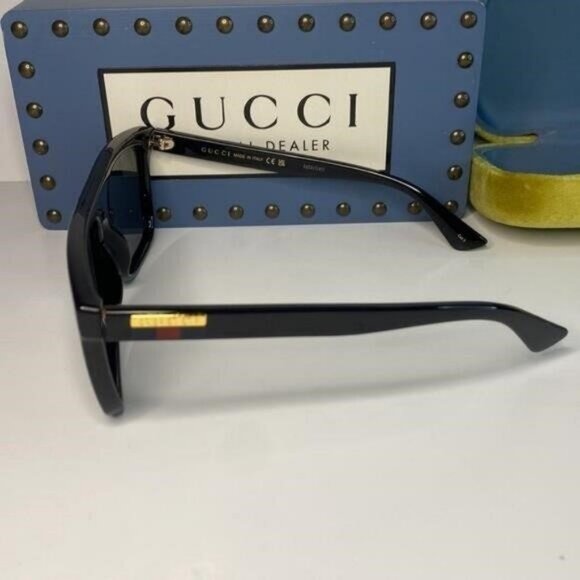 💯 - Authentic- New-GUCCI Grey /Black Browline Men's Sunglasses GG0748S 001 59", - Picture 7 of 13